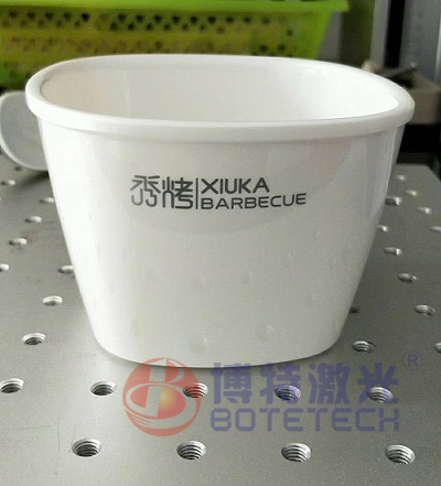 密胺餐具激光打标机密胺激光标识视频展示