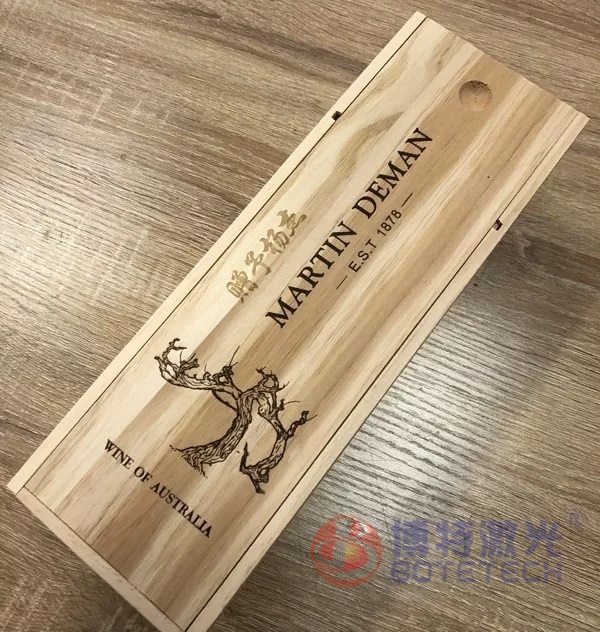 木制红酒盒激光打标 木制红酒盒激光打标